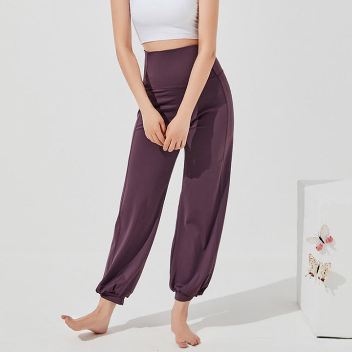 Pantalon de yoga ample Olivenorma taille haute longueur cheville style harem pour femme - image 1