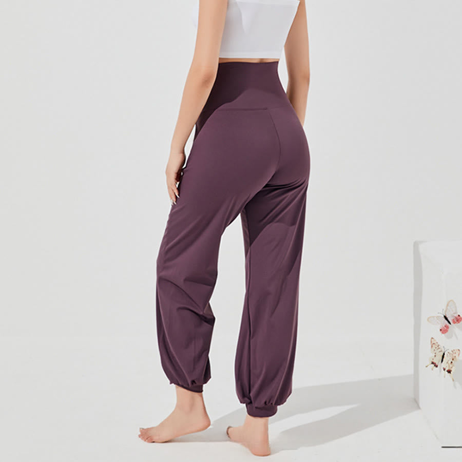 Pantalon de yoga ample Olivenorma taille haute longueur cheville style harem pour femme - image 3