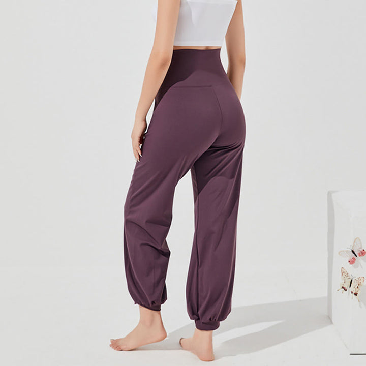 Pantalon de yoga ample Olivenorma taille haute longueur cheville style harem pour femme - image 3