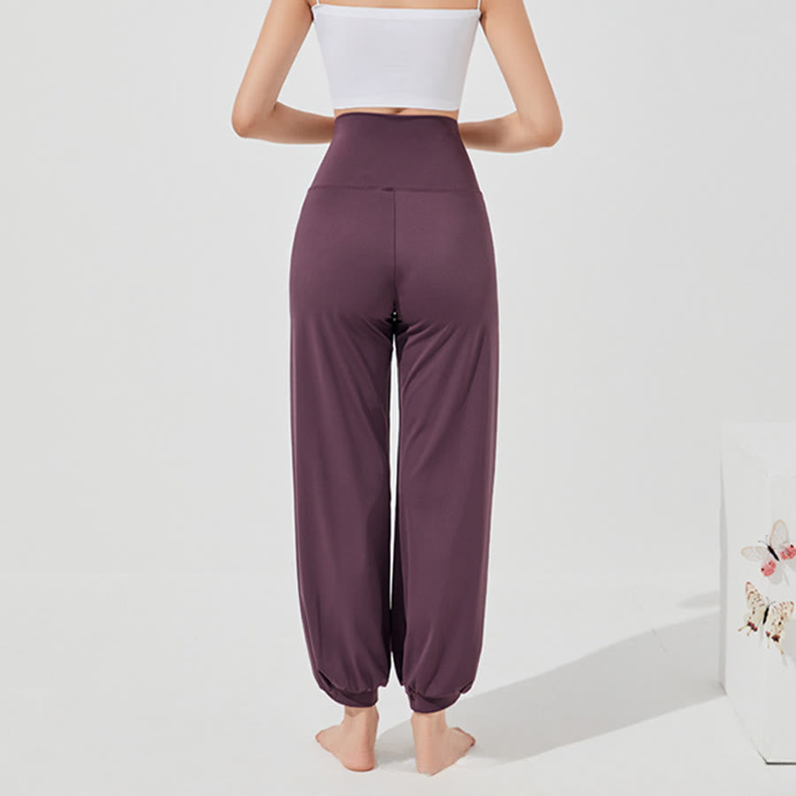 Pantalon de yoga ample Olivenorma taille haute longueur cheville style harem pour femme - image 4