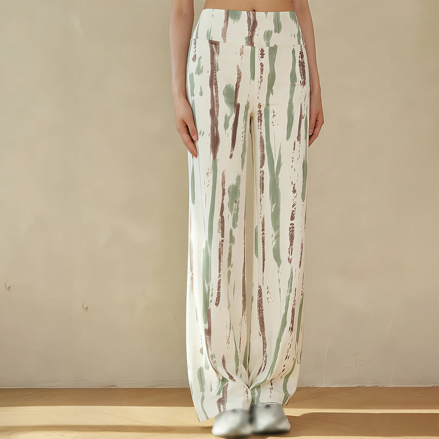 Pantalon de yoga fluide et décontracté à taille haute Olivenorma pour femme - image 10