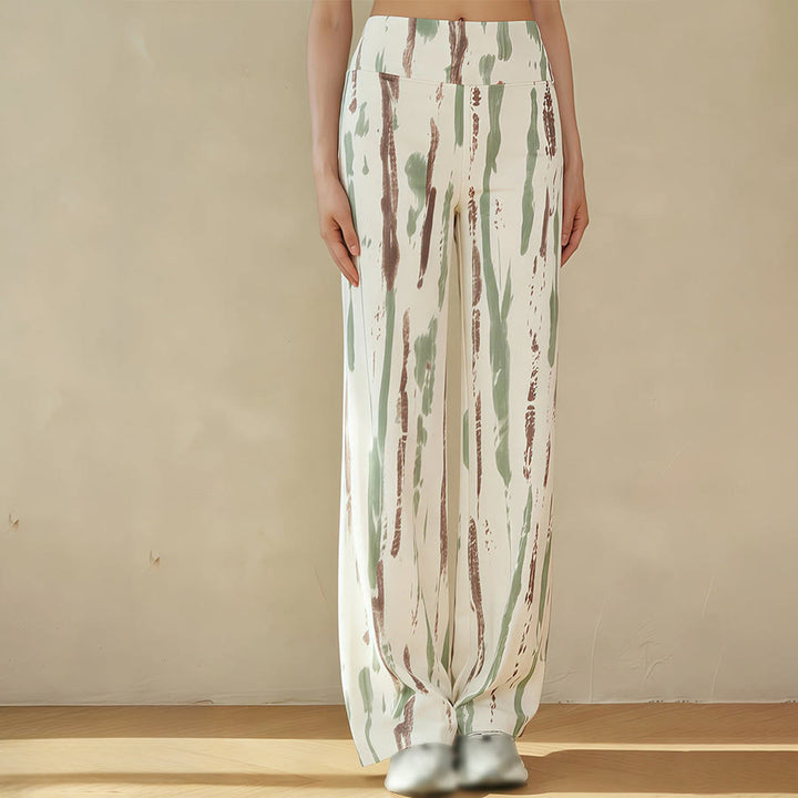 Pantalon de yoga fluide et décontracté à taille haute Olivenorma pour femme - image 10