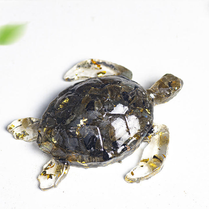 Décoration en pierre précieuse Tortue Olivenorma Calm & Steady Journey - Labradorite - Avec carte - image 22