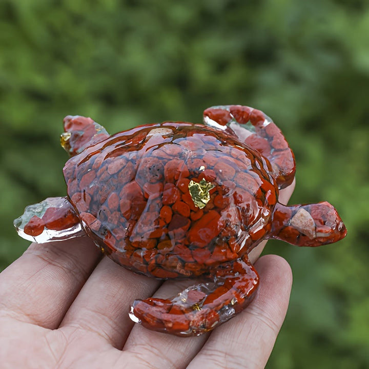 Décoration en pierre précieuse Tortue Olivenorma Calm & Steady Journey - image 14