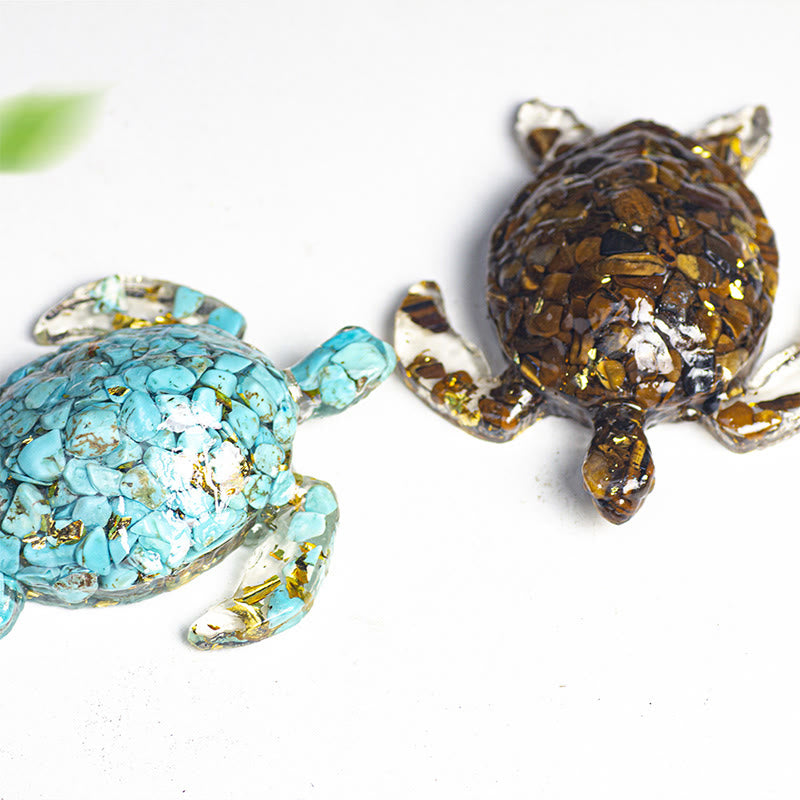 Décoration en pierre précieuse Tortue Olivenorma Calm & Steady Journey - image 10