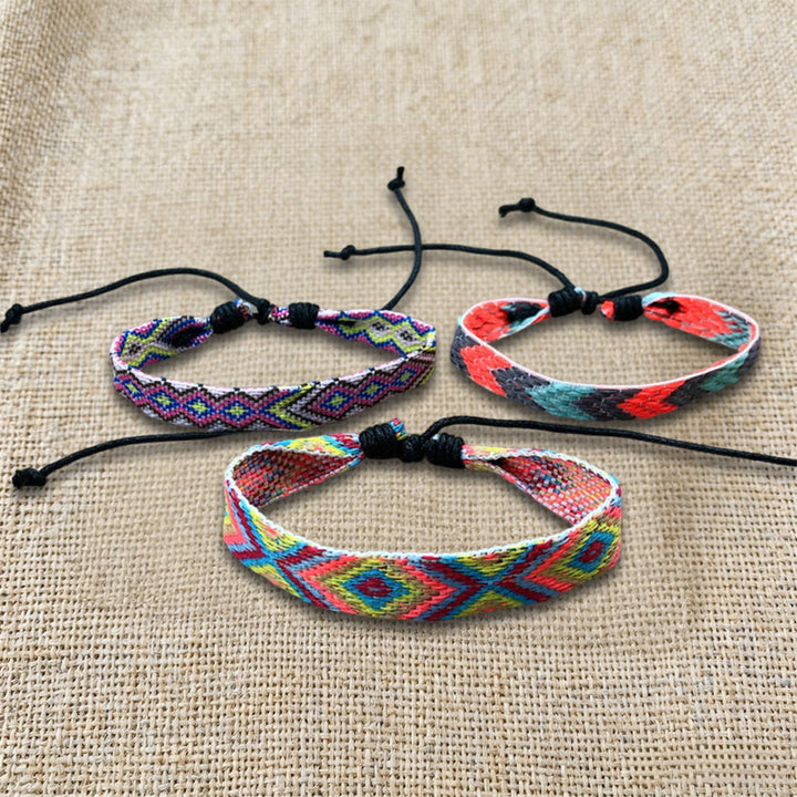 Bracelet tressé ethnique bohème multicolore Olivenorma Premium Thread fait main - image 5