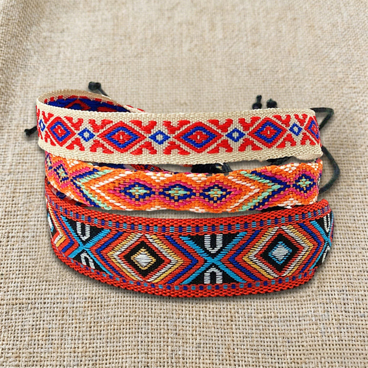 Bracelet tressé ethnique bohème multicolore Olivenorma Premium Thread fait main - image 27