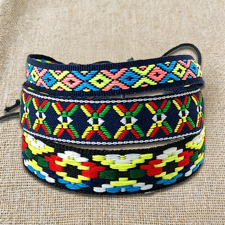 Bracelet tressé ethnique bohème multicolore Olivenorma Premium Thread fait main - image 35