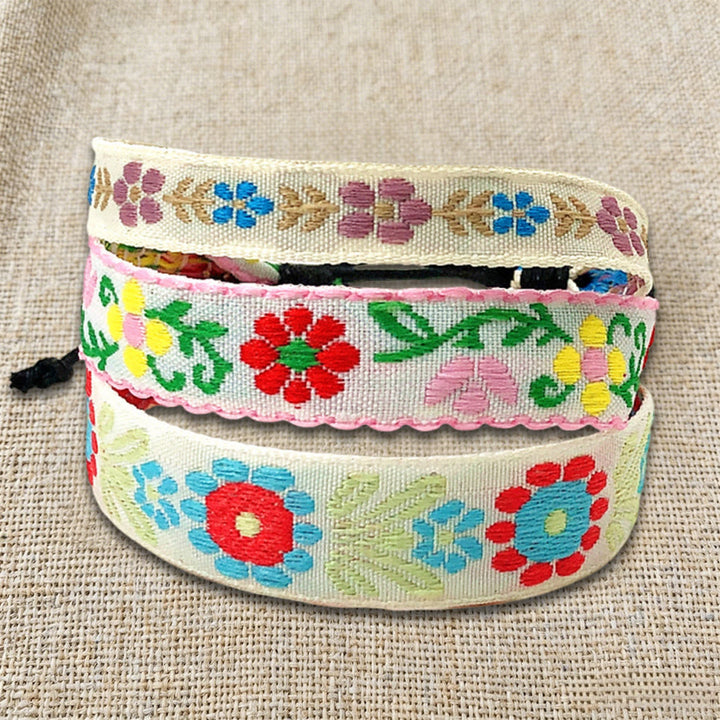 Bracelet tressé ethnique bohème multicolore Olivenorma Premium Thread fait main - image 29