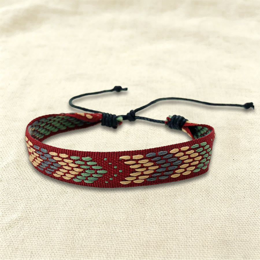 Bracelet tressé Olivenorma, style bohème décontracté, ajustable, à porter au quotidien - Marrons tribaux - image 26