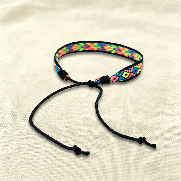 Bracelet tressé Olivenorma, style bohème décontracté, ajustable, à porter au quotidien - Diamant multicolore - image 34