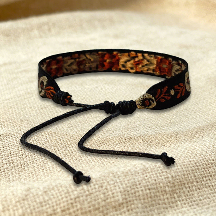 Bracelet d'amitié tressé ajustable Olivenorma à motif tribal multicolore - image 22