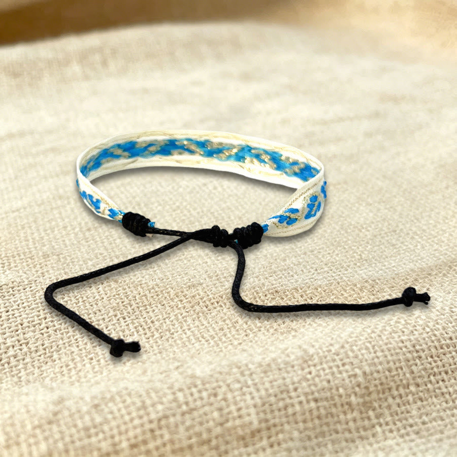 Bracelet d'amitié tressé ajustable Olivenorma à motif tribal multicolore - image 14