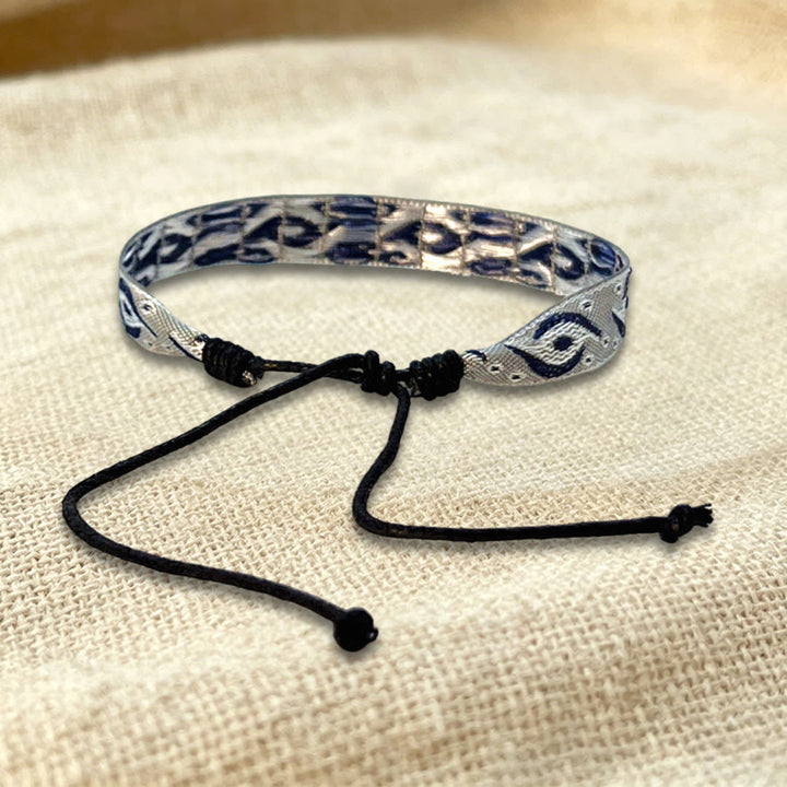 Bracelet d'amitié tressé ajustable Olivenorma à motif tribal multicolore - image 12