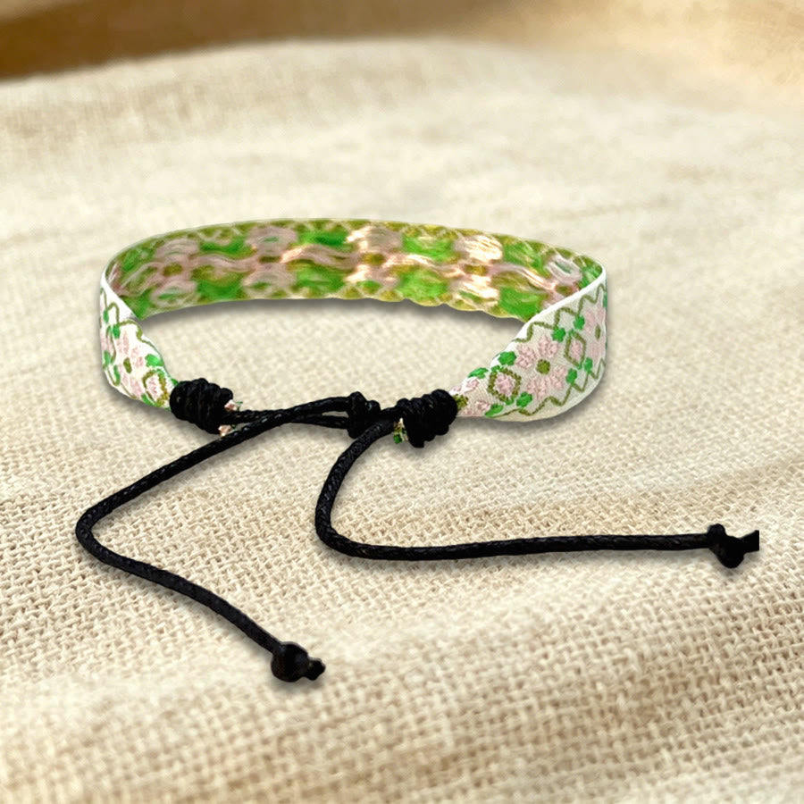 Bracelet d'amitié tressé ajustable Olivenorma à motif tribal multicolore - image 24