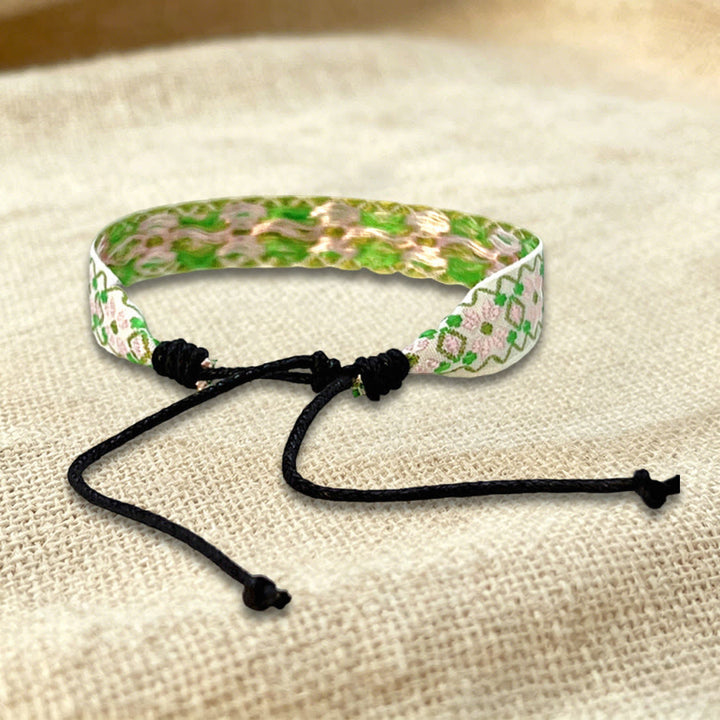 Bracelet d'amitié tressé ajustable Olivenorma à motif tribal multicolore - image 24