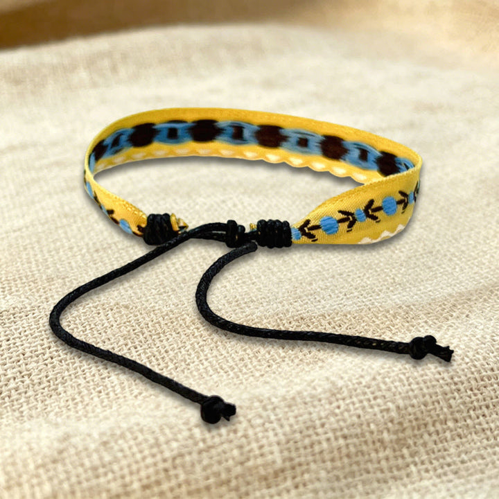 Bracelet d'amitié tressé ajustable Olivenorma à motif tribal multicolore - image 30