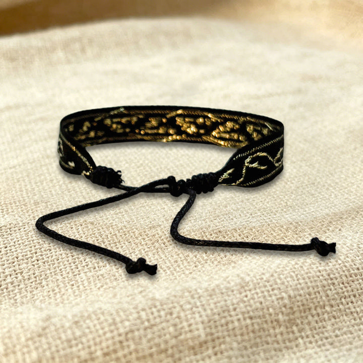 Bracelet d'amitié tressé ajustable Olivenorma à motif tribal multicolore - image 20