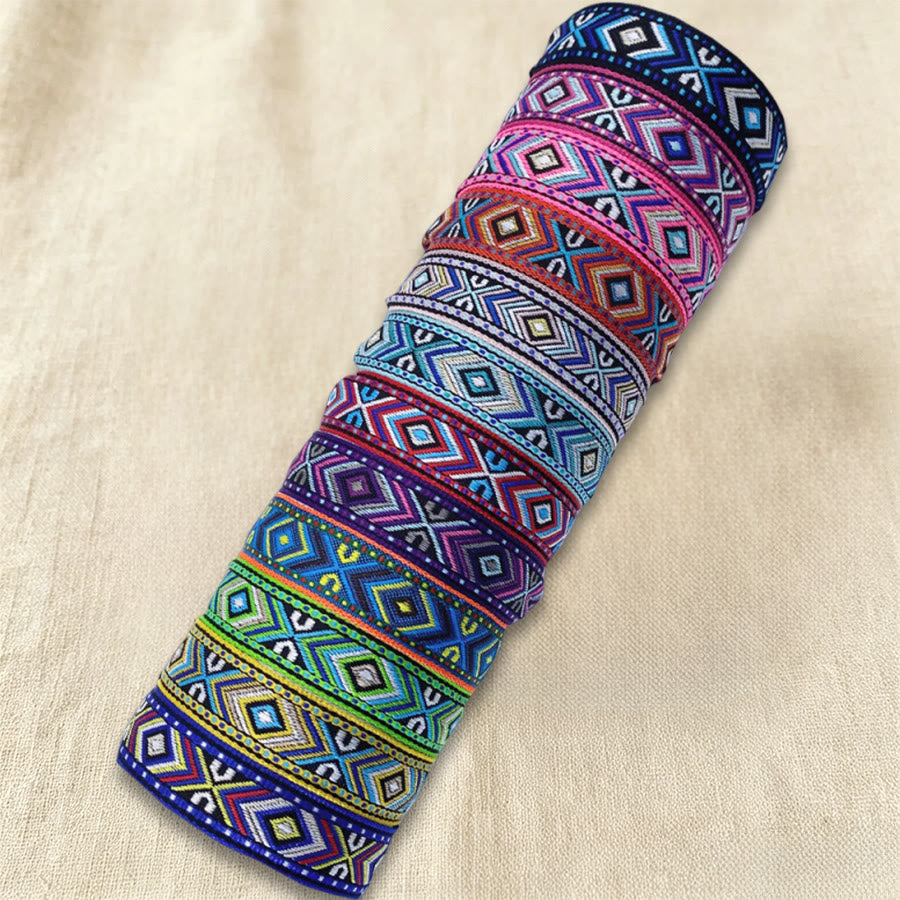Bracelet tressé Olivenorma à motif ethnique géométrique tribal, ajustable et noué, idéal au quotidien et pour les fêtes. - image 27