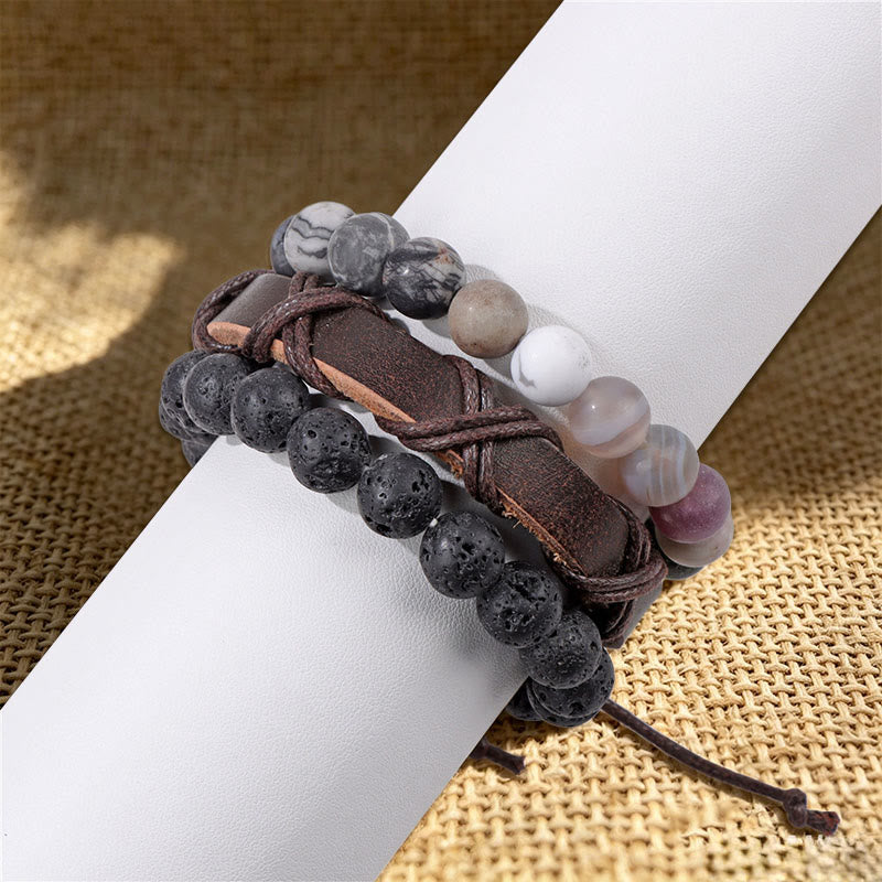 Bracelet ethnique bohème empilable multicouche Olivenorma fait main - image 18
