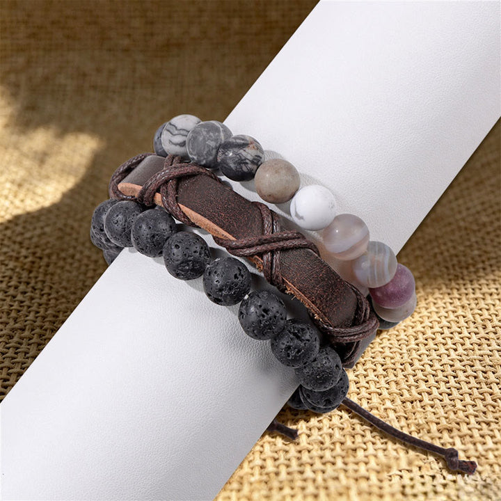Bracelet ethnique bohème empilable multicouche Olivenorma fait main - image 18