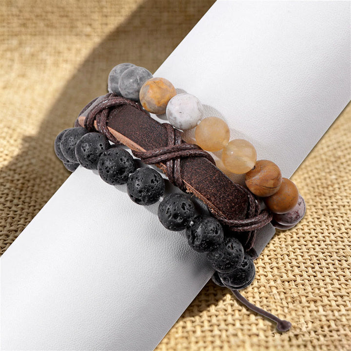 Bracelet ethnique bohème empilable multicouche Olivenorma fait main - image 16