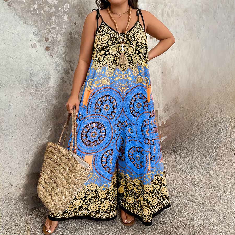 Ensemble Olivenorma Vintage à imprimé floral médaillon pour femme - image 3