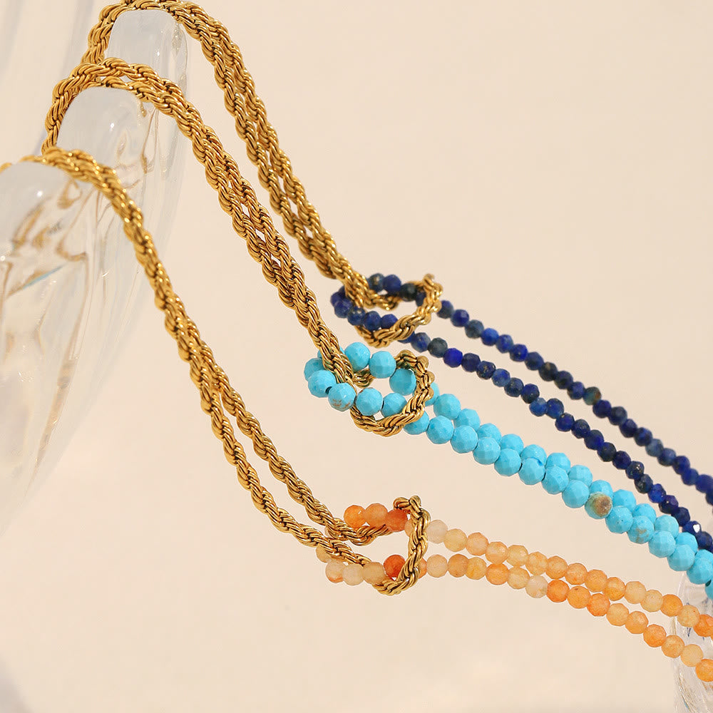 Bracelet à perles Olivenorma à chaîne double couche et rallonge ajustable - image 13