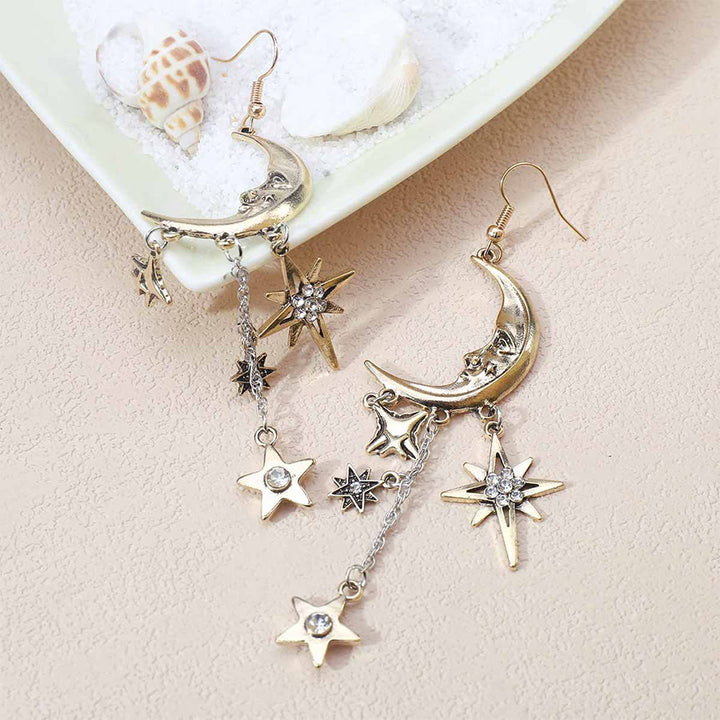Boucles d'oreilles pendantes Olivenorma Boho Sun Face Célestic Star Moon - image 8