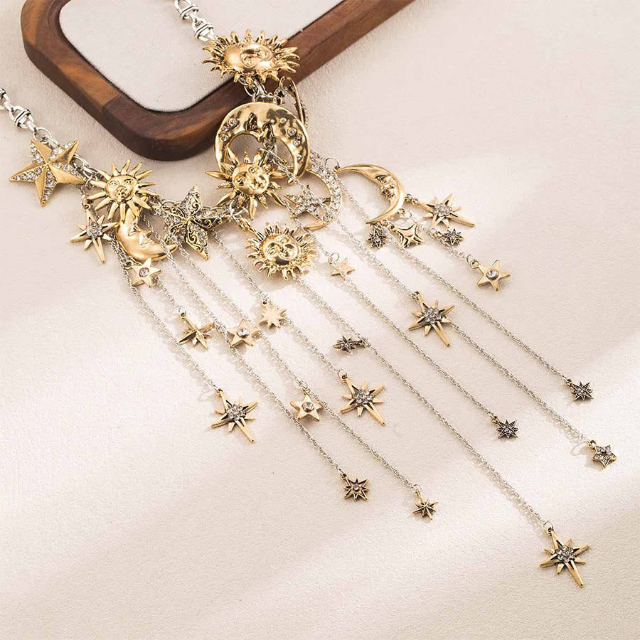 Boucles d'oreilles pendantes Olivenorma Boho Sun Face Célestic Star Moon - image 18