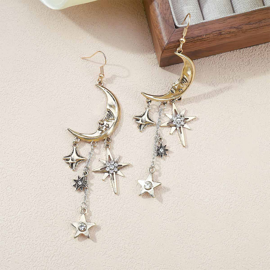 Boucles d'oreilles pendantes Olivenorma Boho Sun Face Célestic Star Moon - image 10