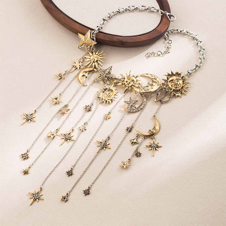 Boucles d'oreilles pendantes Olivenorma Boho Sun Face Célestic Star Moon - image 17