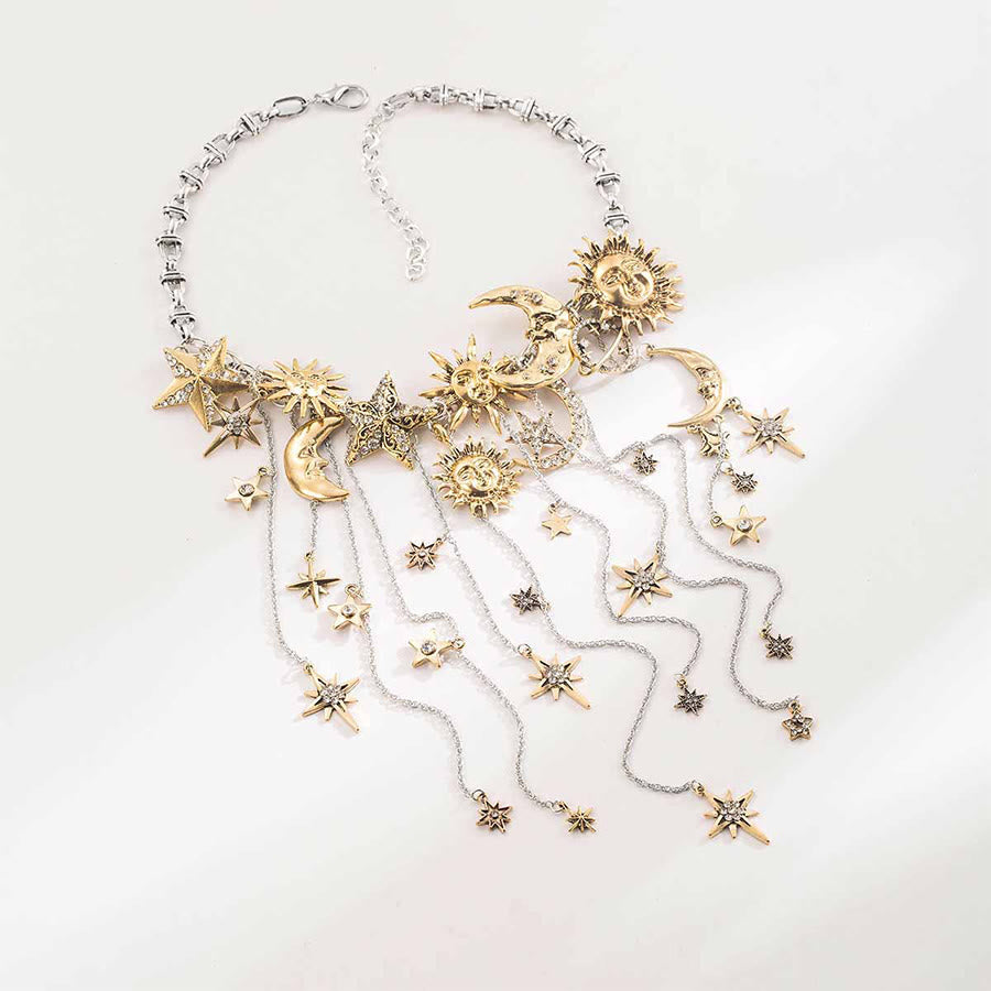 Boucles d'oreilles pendantes Olivenorma Boho Sun Face Célestic Star Moon - image 15
