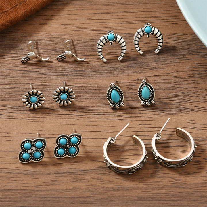 Boucles d'oreilles Olivenorma bohèmes à motifs multiples du Sud-Ouest, empilables - image 20