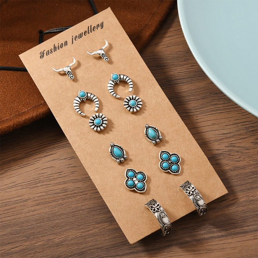 Boucles d'oreilles Olivenorma bohèmes à motifs multiples du Sud-Ouest, empilables - image 19