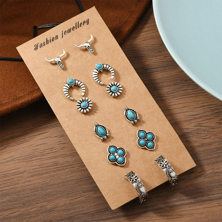 Boucles d'oreilles Olivenorma bohèmes à motifs multiples du Sud-Ouest, empilables - image 19
