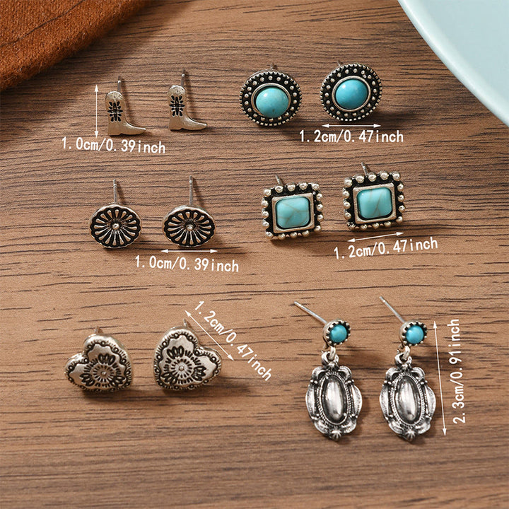Boucles d'oreilles Olivenorma bohèmes à motifs multiples du Sud-Ouest, empilables - image 14