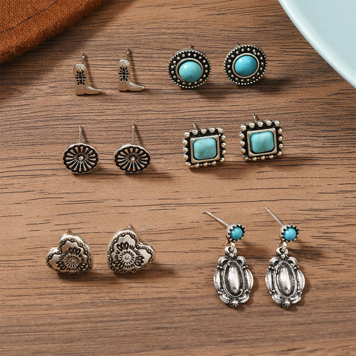 Boucles d'oreilles Olivenorma bohèmes à motifs multiples du Sud-Ouest, empilables - image 13