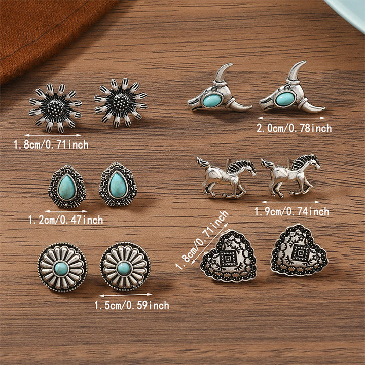 Boucles d'oreilles Olivenorma bohèmes à motifs multiples du Sud-Ouest, empilables - image 10