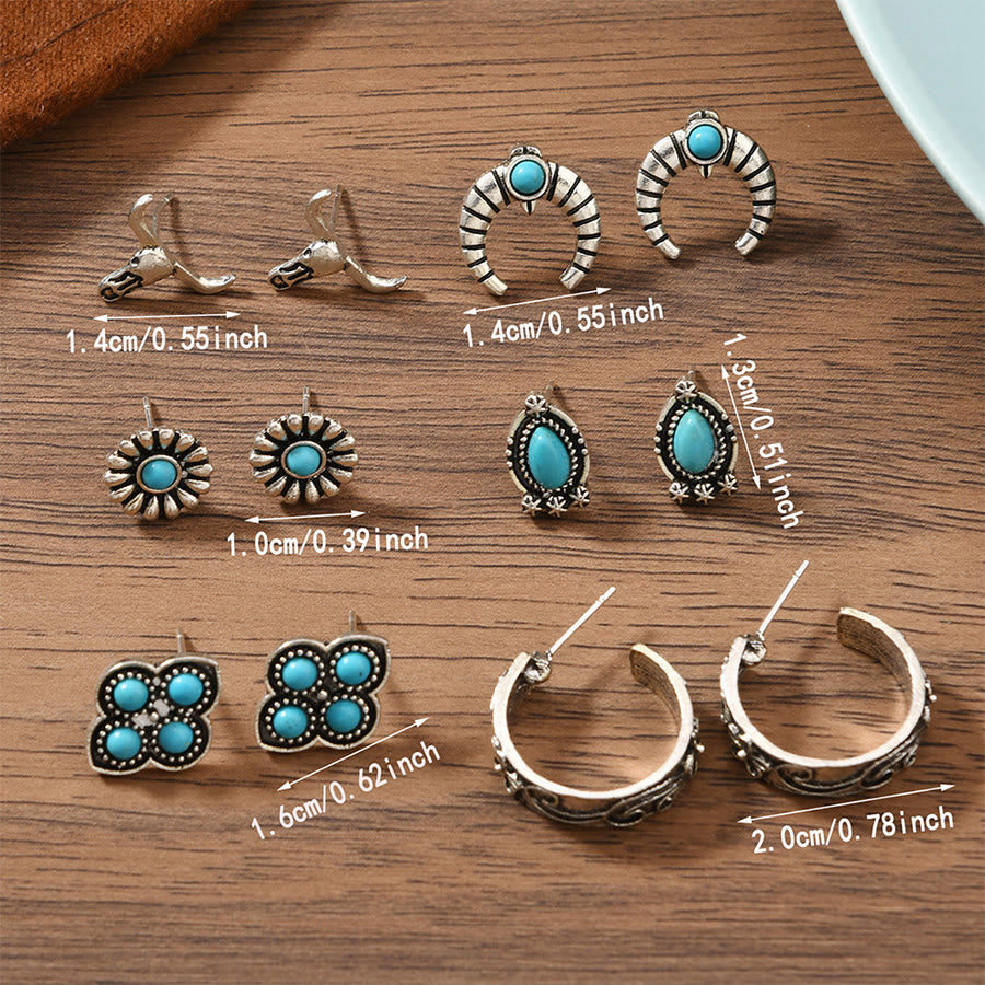 Boucles d'oreilles Olivenorma bohèmes à motifs multiples du Sud-Ouest, empilables - image 21