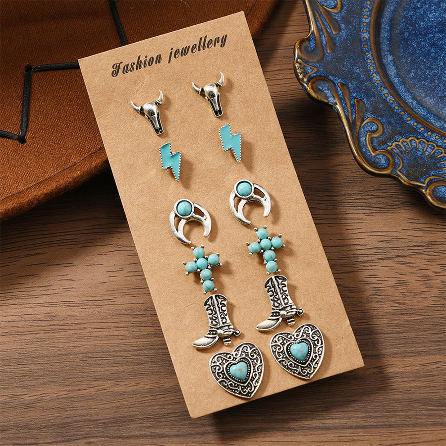 Boucles d'oreilles Olivenorma bohèmes à motifs multiples du Sud-Ouest, empilables - image 23