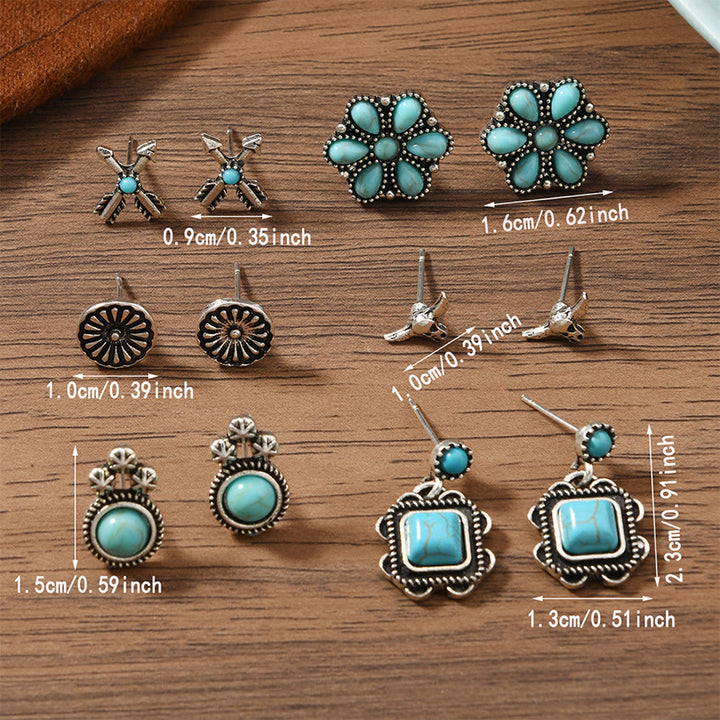 Boucles d'oreilles Olivenorma bohèmes à motifs multiples du Sud-Ouest, empilables - image 6