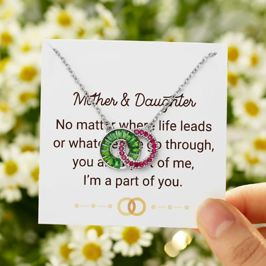 Bracelet et collier Olivenorma personnalisés avec pierres de naissance pour mère et fille - image 17