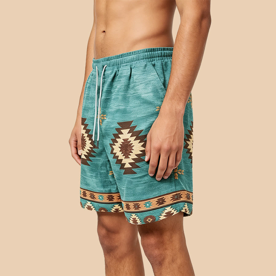 Short pour homme Olivenorma à imprimé bohème style Navajo - image 1