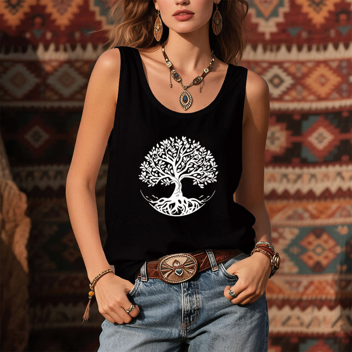 Débardeur Olivenorma Bohemian Tree of Life Graphic pour femme - image 3