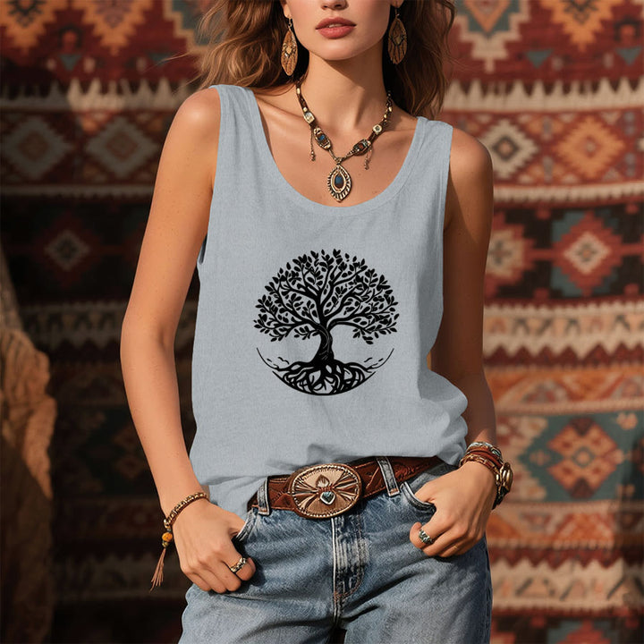 Débardeur Olivenorma Bohemian Tree of Life Graphic pour femme - image 7