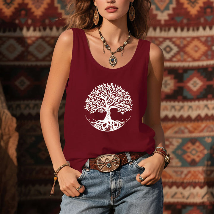 Débardeur Olivenorma Bohemian Tree of Life Graphic pour femme - image 9