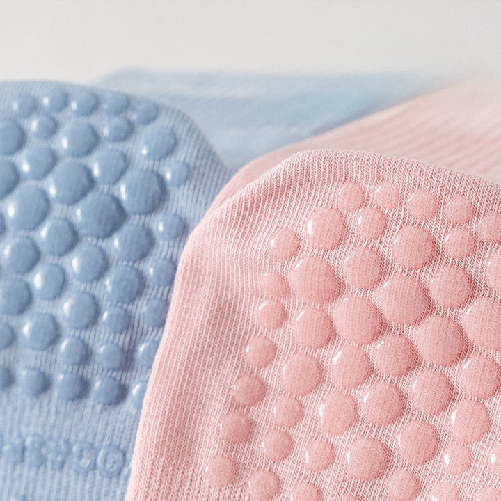 Chaussettes de yoga Olivenorma bicolores mi-mollet antidérapantes à picots en silicone pour femmes - image 10