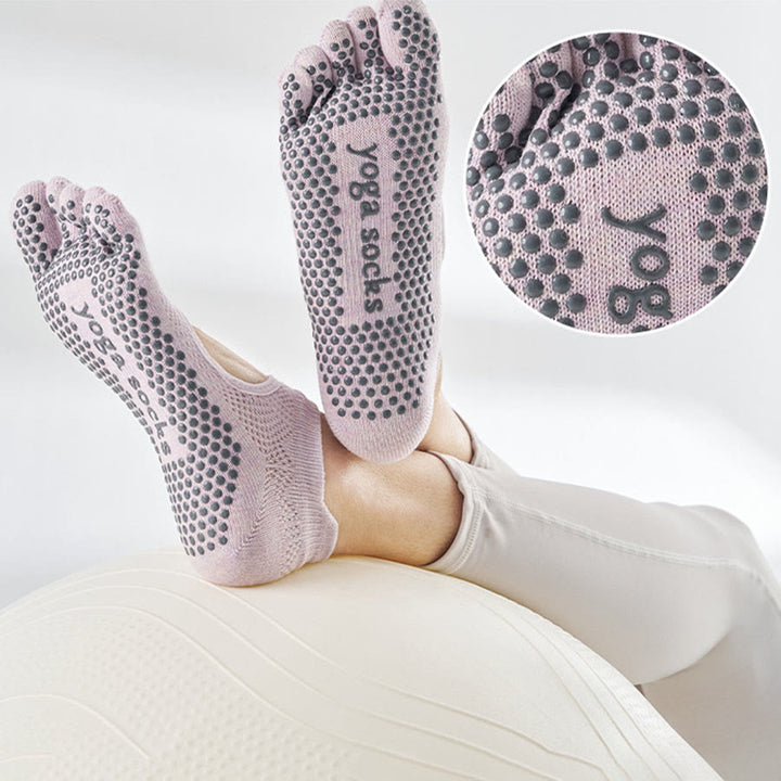 Chaussettes multisports Olivenorma à cinq orteils antidérapantes avec ouverture latérale, chaussettes de yoga pour femmes - image 4