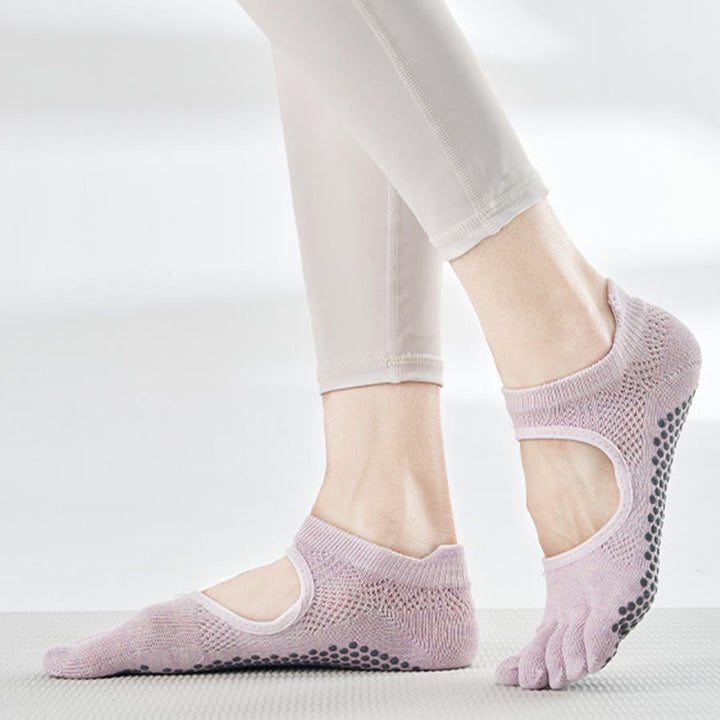Chaussettes multisports Olivenorma à cinq orteils antidérapantes avec ouverture latérale, chaussettes de yoga pour femmes - image 7